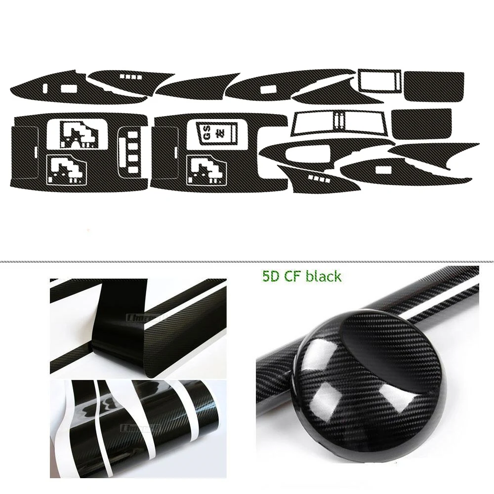 

Стайлинг автомобиля, наклейки из углеродного волокна для салона автомобиля, центральной консоли, меняющие цвет, наклейки для Lexus GS300 350 450 460-2006