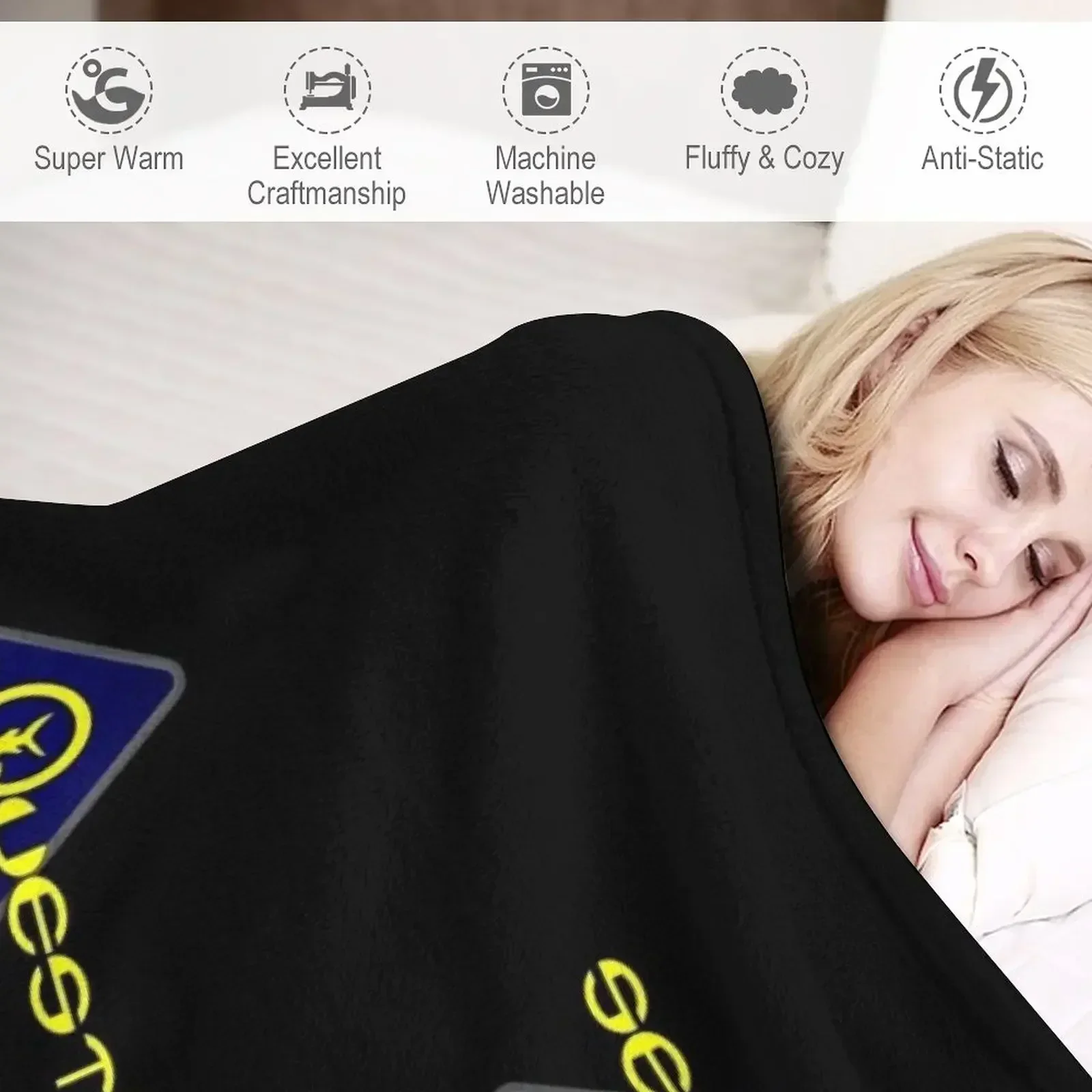 Одеяло с логотипом Se χ Dsv тонкие лохматые одеяла для волос