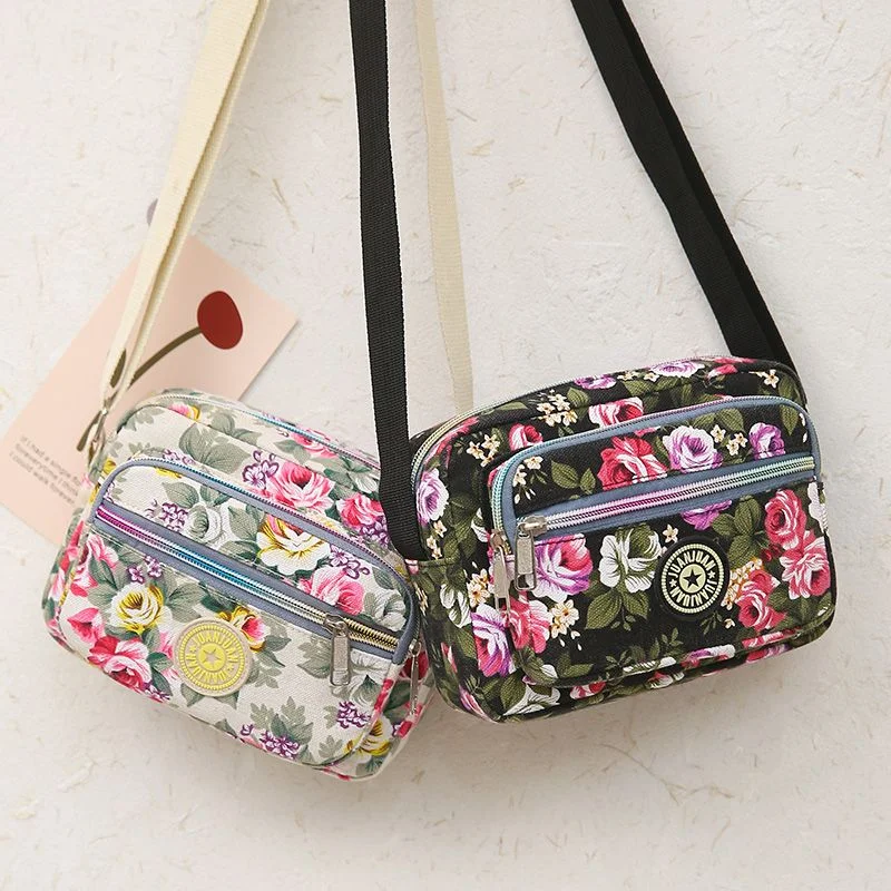 

2023 New Fashion Crossbody Bag Waterproof Canvas Bag Purse Shopping on The Street Large Capacity Cloth Bag Coin Purse Bag
