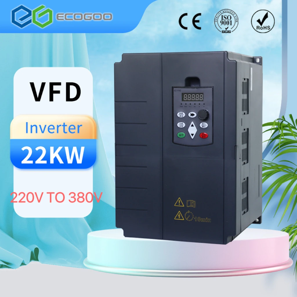 

Frequency Converter VFD Boost Converter 22KW Single phase 220v Input and three-phase 380V Output motor speed controller