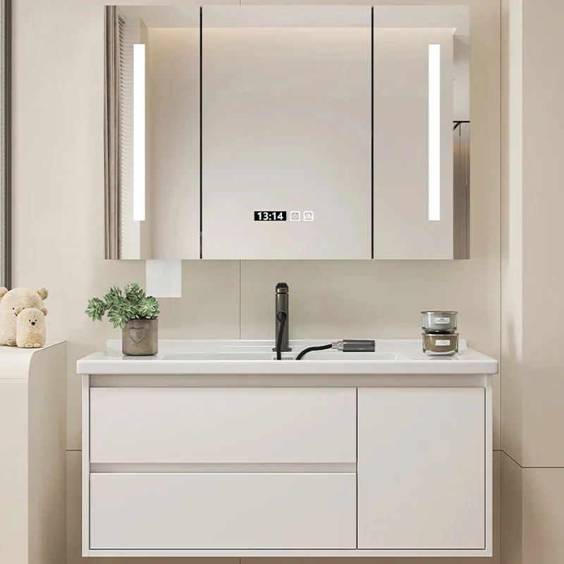 Шкаф для раковины мебель ванной комнаты угловой закрытый шкаф хранения в туалете