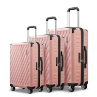 traveling bags luggage suitcase 3 pcs set trolley luggage bag waterproof hard shell retractable suitcase sets