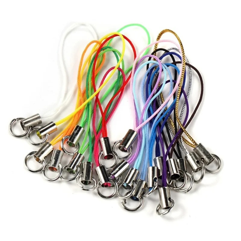 100 шт. разноцветные шнурки для телефона