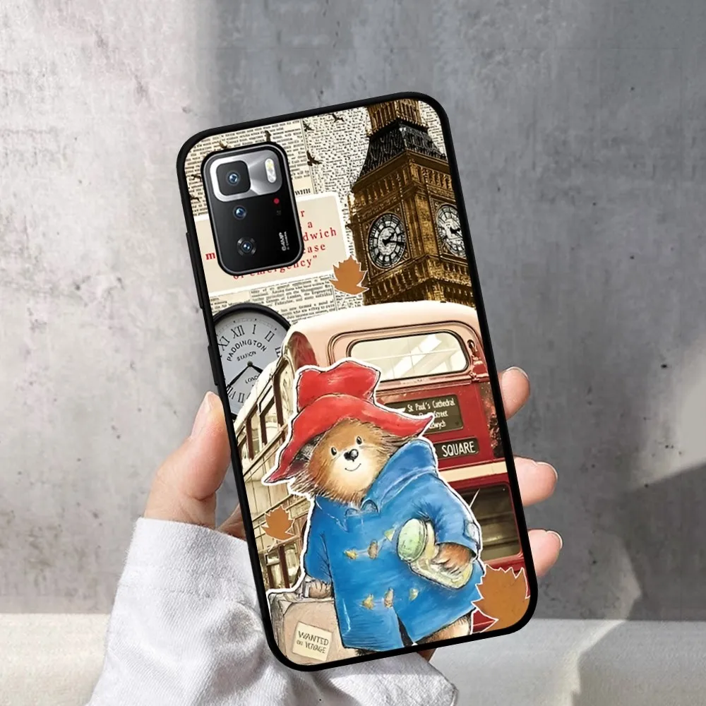 Милый чехол для телефона с медведем P-Paddington Redmi Note 4 X 5 A 6 7 8 T 9 9S 10 11 11S 11Epro Poco M3 Pro
