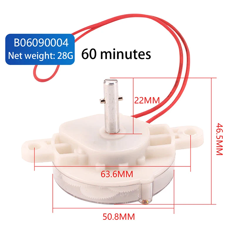 DFJ120/60 Дистанционное отверстие 6,5 см Универсальный таймер электрического вентилятора Механический переключатель синхронизации в 60 минут или 120 минут