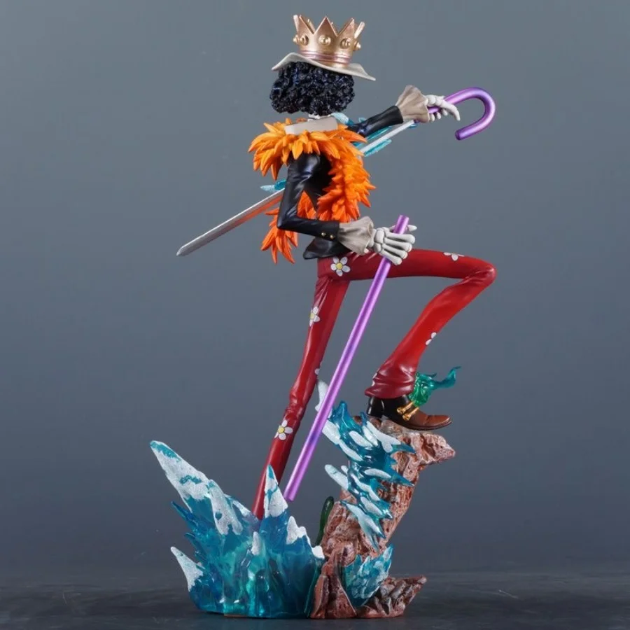 Фото Фигурка Брук из One Piece, 33 см/12,99 дюйма, аниме, ПВХ, статуэтка Брукку, настольный декор, коллекционная модель, игрушка для подарков №4