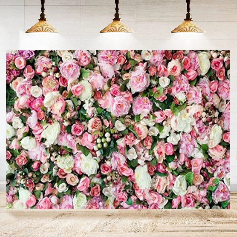 

3D цветок розовая роза фотография фон для фотографии новорожденных свадебный душ День рождения баннер фото фон декор плакат