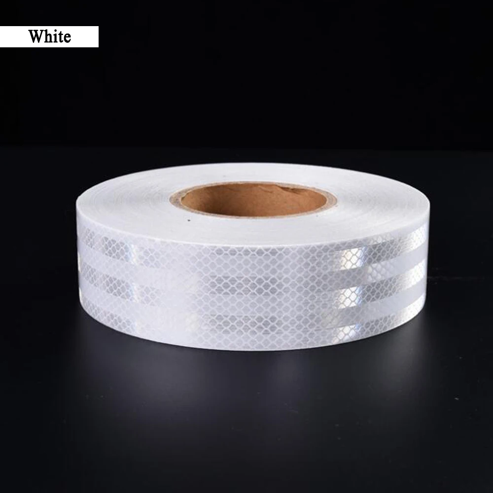 

5cmx25m/Roll Waterproof Self-Adhesive PET Tape-Reflective Tape For Trucks Trailers Cars-Conspicuity Tape