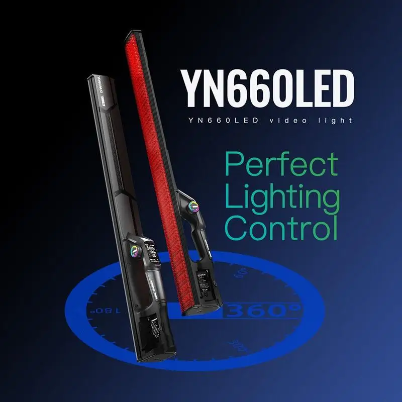 

YONGNUO YN660 LED RGB LED Light Stick Handled 2000-9900K Lighting Painting Creativity Fill Light For Youtube Advertisement Video