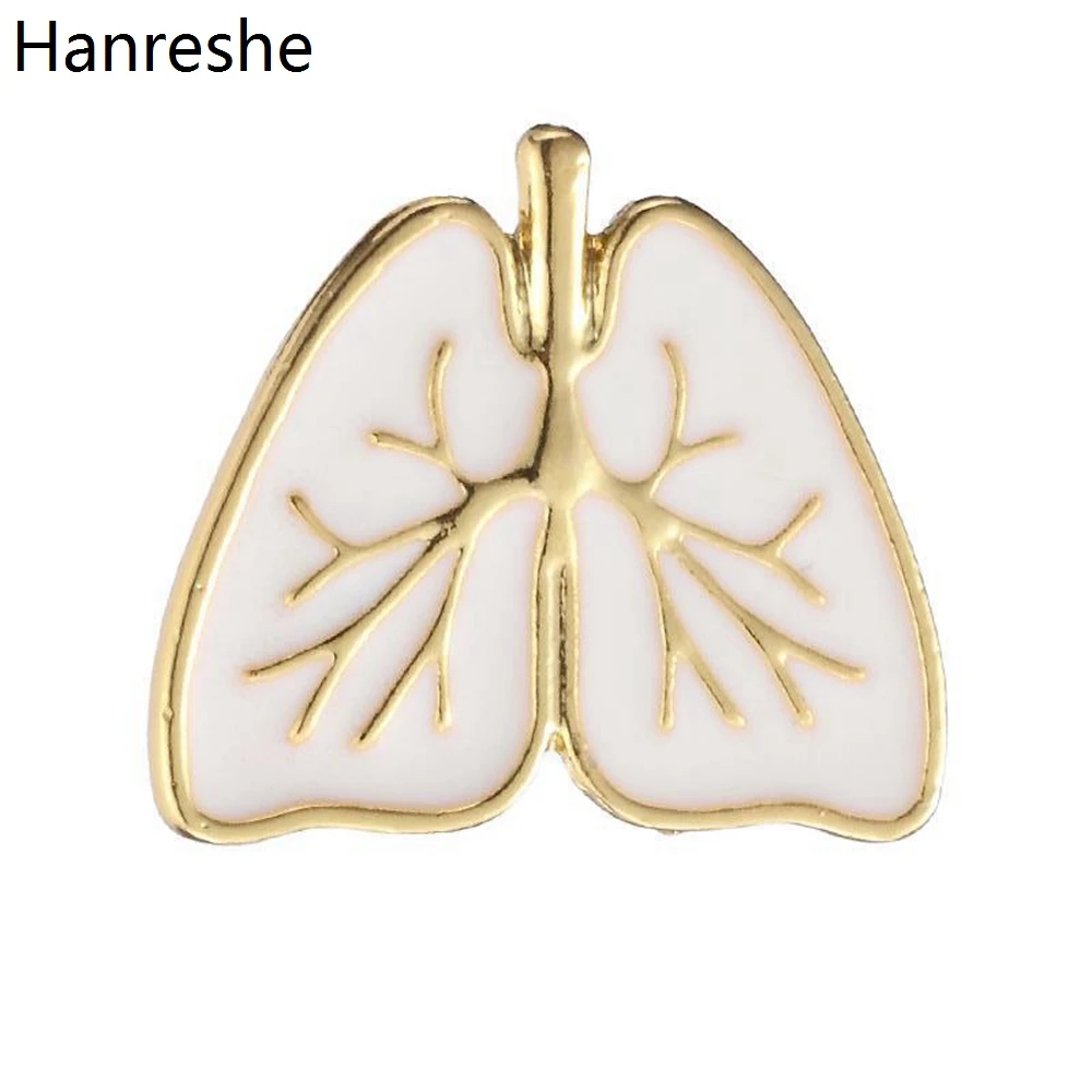 

Hanreshe Medical Enamel Lung Brooch Pins Anatomy Human Organs Lapel Badge Jewelry Gift Accessories for Doctors Nurses Student