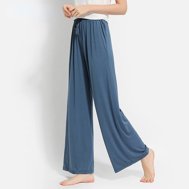 

High Waist Drape Modal Loose Large Size Thin Wide Leg Pants Women's Summer All-match Trousers Drop Casual Pants Straight Pants