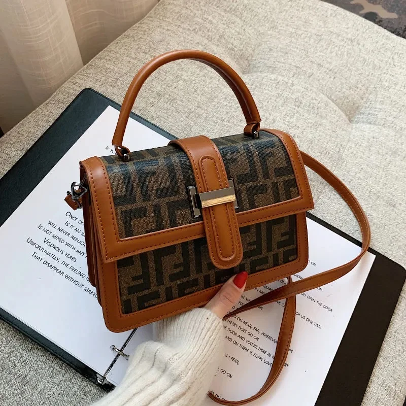 

Роскошная дизайнерская женская сумка через плечо, Новинка весна-осень 2022, Высококачественная кожаная женская модная маленькая сумка через ...