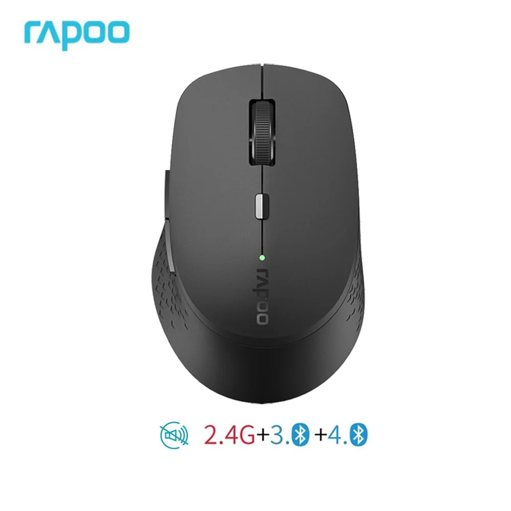 

Original Rapoo M300S/M300W Wireless Qi Charging Optical Mouse With 1600DPI Multi-Mode Bluetooth-compatible For Computer Laptops