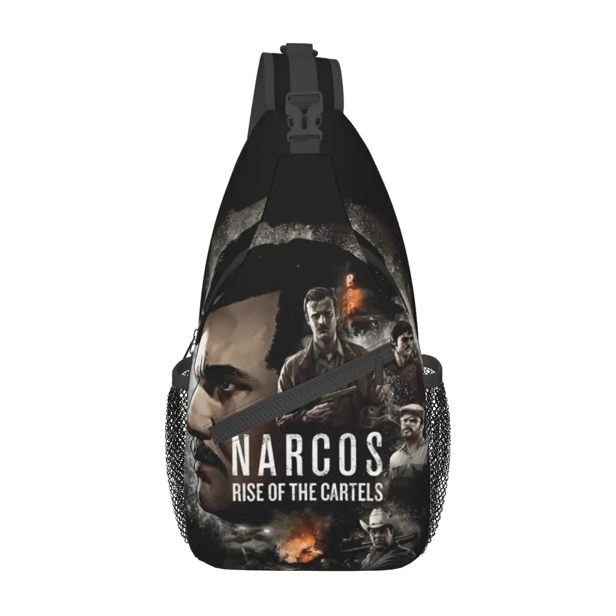 

Narcos Pablo Escobar Rise Cartels Shoulder Bags Chest Bag Men Cycling Streetwear Sling Bag High School Print Crossbody Bags