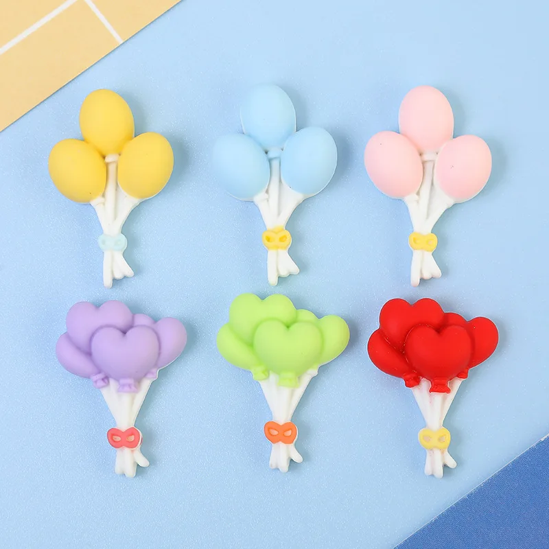 

20Pcs Emulation Love Balloon Resin Accessories DIY Hand Craft Supplies Kid Toy Headwear Ornaments Phone Shell Patch Art Material