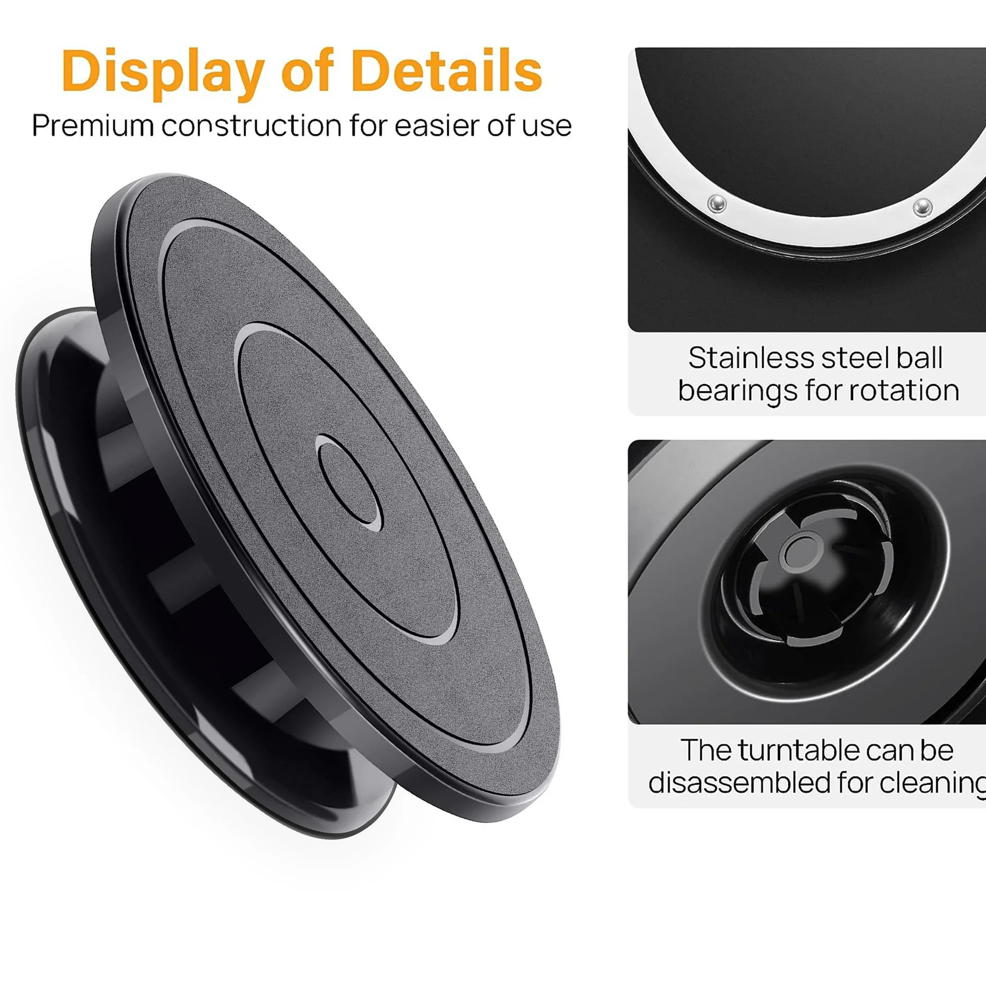 Пластиковая вращающаяся подставка для торта 28 см