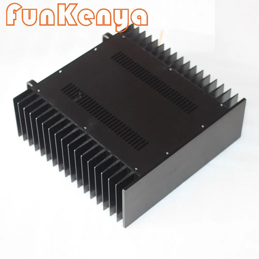 

W430 H150 D414 Thickened Heatsink Ventilated Plate Chassis DIY Class A Power Amplifier Supply Enclosure Anodized Aluminum Shell