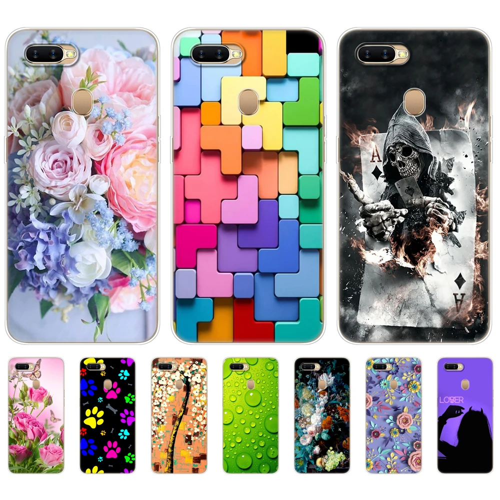 

For OPPO A5S Case 6.2 inch Soft Silicon TPU Back Phone Cover For Oppo A 5S OppoA5s CPH1909 Bumper Bag Protective Fundas