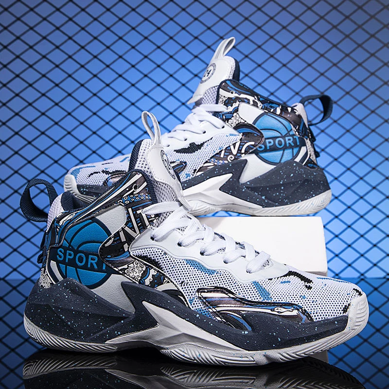 Cheap Basketball Shoes Men Kids Athletic Basketball Sneakers Breathable Non-Slip Training Sneakers Men Boys Basket Sports Shoes