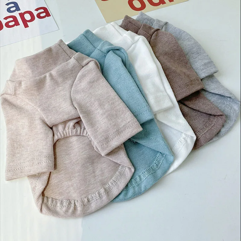 

Pet Clothing For Small Dogs Chihuahua Bichon Pug 5 SizeSoft Cat Clothes Dog Tshirt Pullover Sweatshirt Turtleneck Sweater Shirt