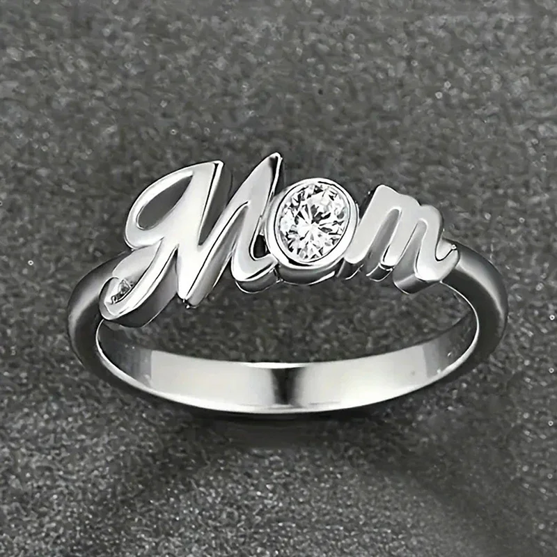 Huitan модные кольца из стерлингового серебра 925 пробы для мамы необычный подарок