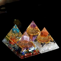 piramide orgonite energy crystal tower decoracion habitacion witchcraft supplies reiki stone pedras cristais adornos minerales