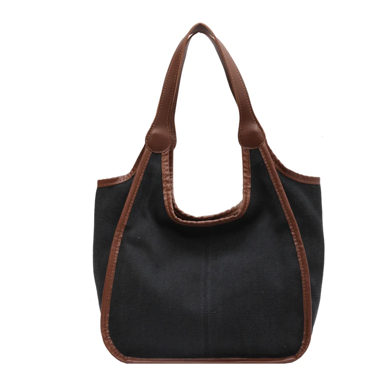 

Women's Leisure Canvas Armpit Shoulder Bags Large-capacity Light Ladies Simplicity Handbags Female Fashion Versatile Tote Bags