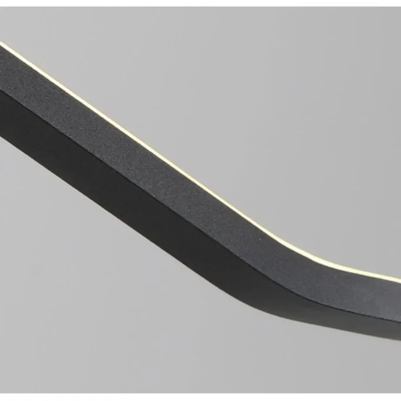 Современные Люстры в форме волны круглые линейные Led светильники с длинной