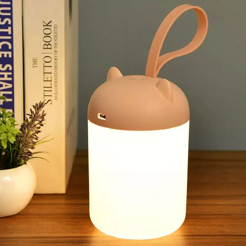 

Cute Touch Night Light USB Rechargeable Baby Eye Protection Lights Portable LED Home Wake Up Bedside Lamp For Room Lighting