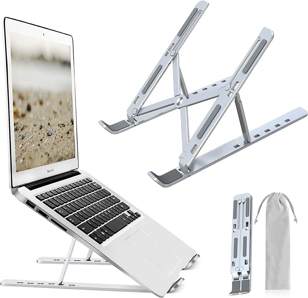 Supporto per Laptop portatile supporto per Tablet in alluminio per Notebook supporto per Laptop pieghevole supporto per PC supporto per Macbook per Ipad supporto per Macbook