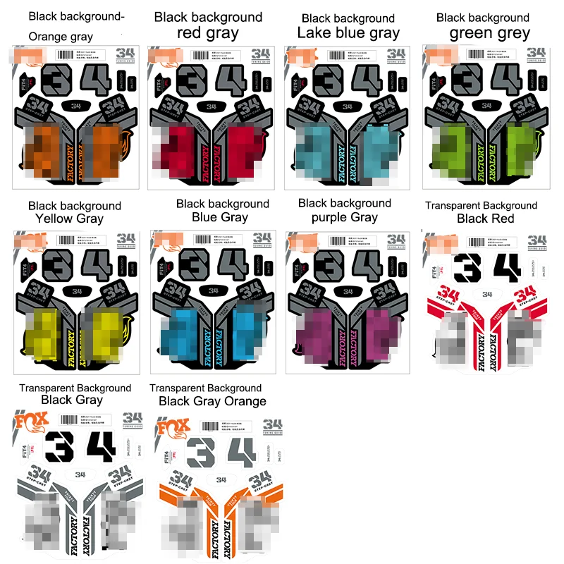 2021-fox-float34 наклейки для горного велосипеда |