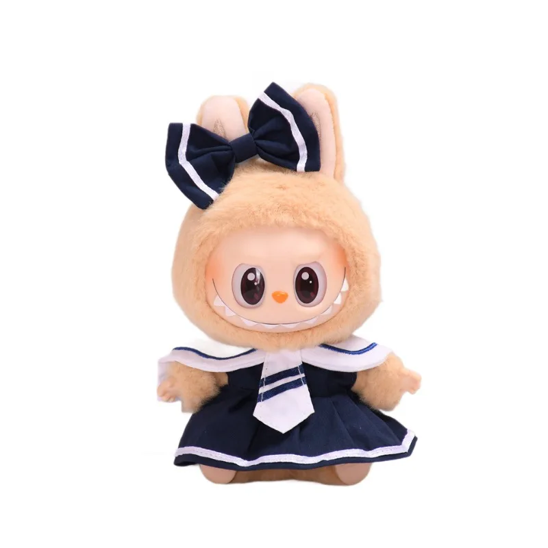 17 см одежда для кукол Labubu милая мини-плюшевая кукла аксессуары одежды монстра FE01J