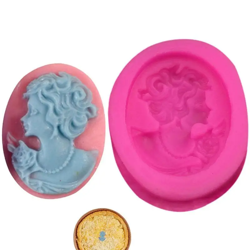 

Candle Silicone Mold Girl Statue Gypsum Process Mold Silicone Molds For Crafts Candle Making Supplies Baking Tools Cake