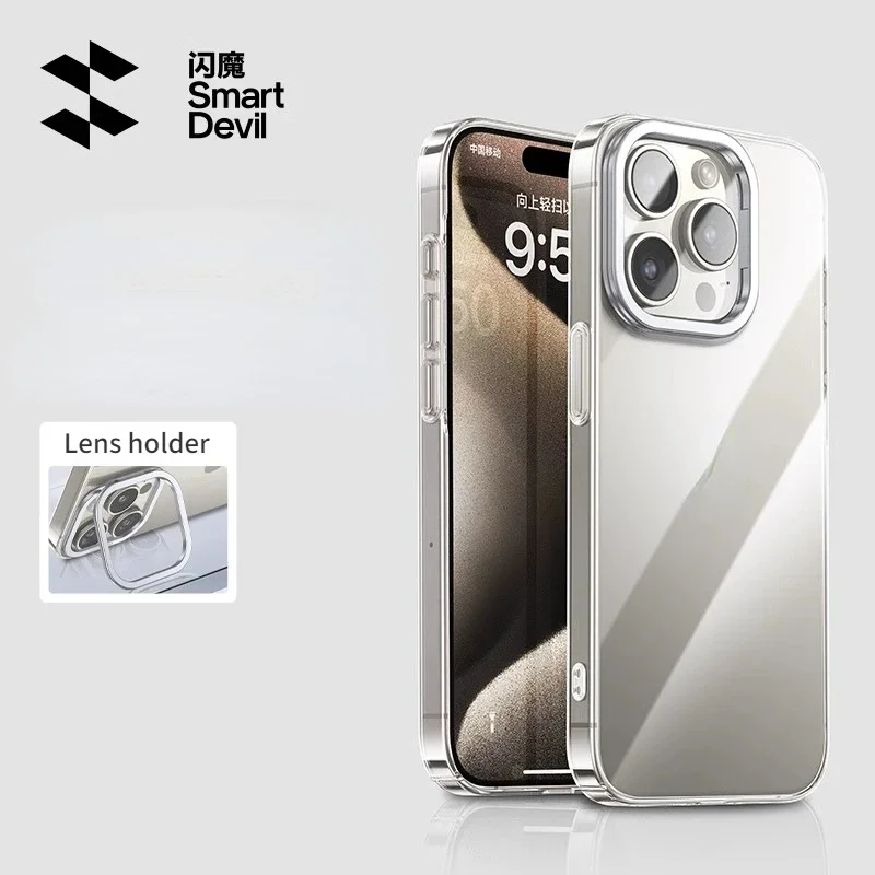 Чехол для телефона SmartDevil с держателем iPhone 15 Pro Max чехол-подставка объектива