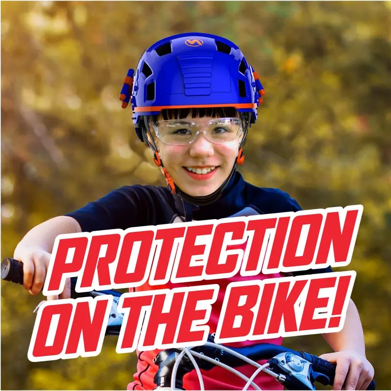 

Fashionable Unisex Youth Bike Helmet, Ages 8+ with 4x Dart Holding Dividers - Blue