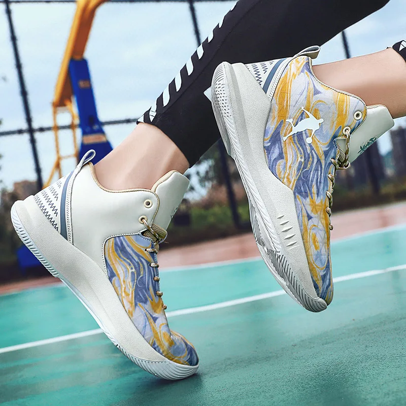 Мужские баскетбольные кроссовки на толстой подошве износостойкие дышащие