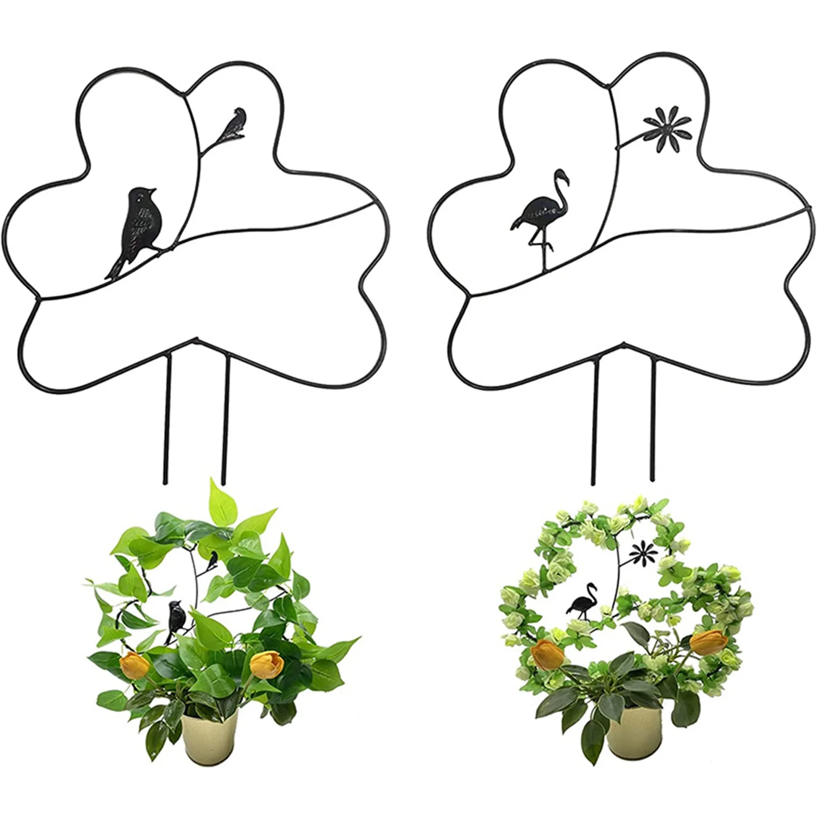 

Metal Garden Trellis For Climbing Plants Iron Garden Plant Support Wire Structures Potted Plants Holder Rack With Rustproof