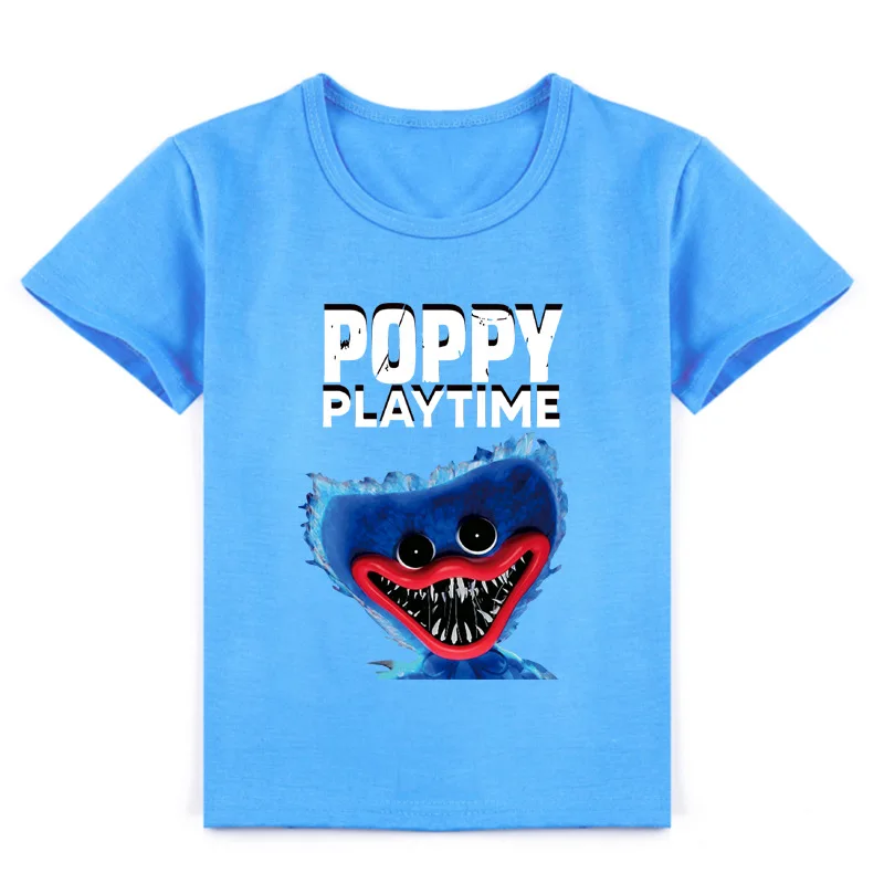 

Детская футболка с коротким рукавом и принтом игры Poppy