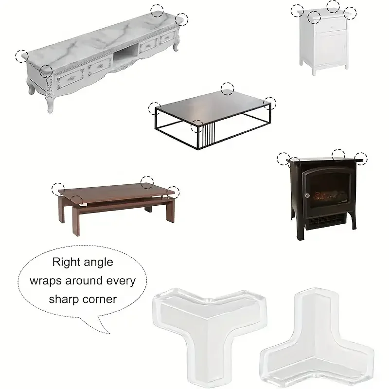 Т-образная мебельная угловая защита безопасная для детей ножек стола от