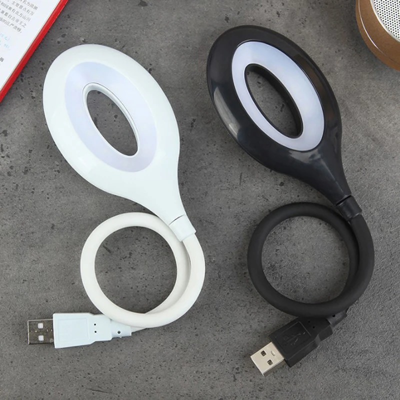 

LED Desk Lamp Portable Night Light Lamp Freely Foldable Table Lamp Ring Lights