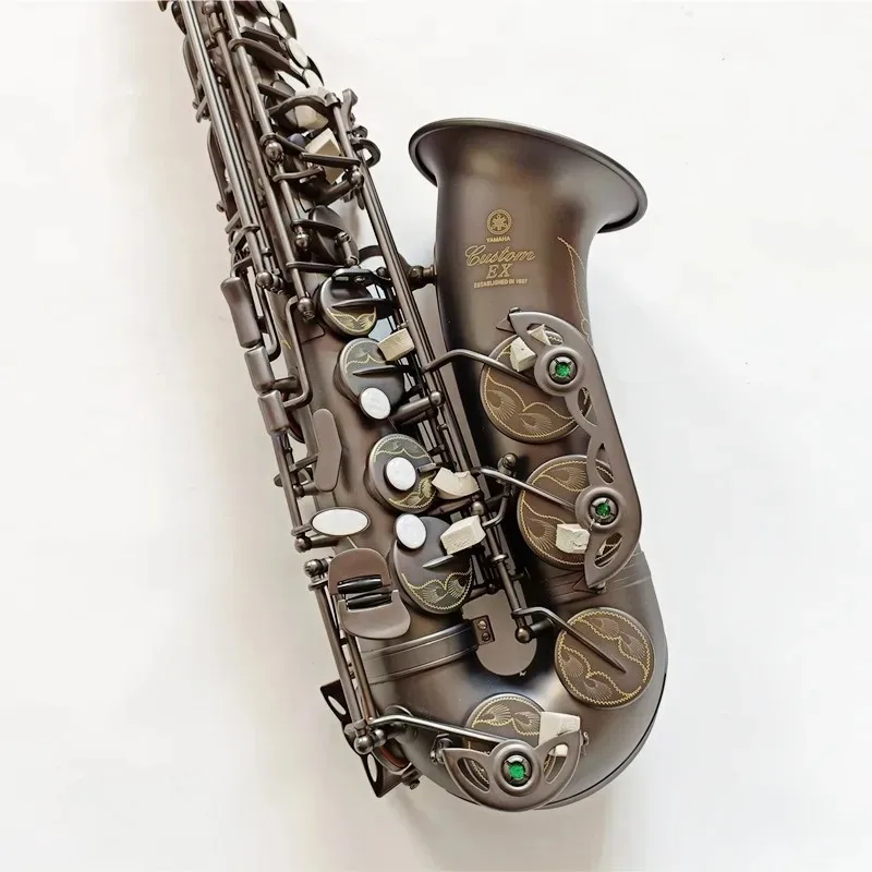 Новый японский ретро Eb альт-саксофон уникальный матовый черный никелированный