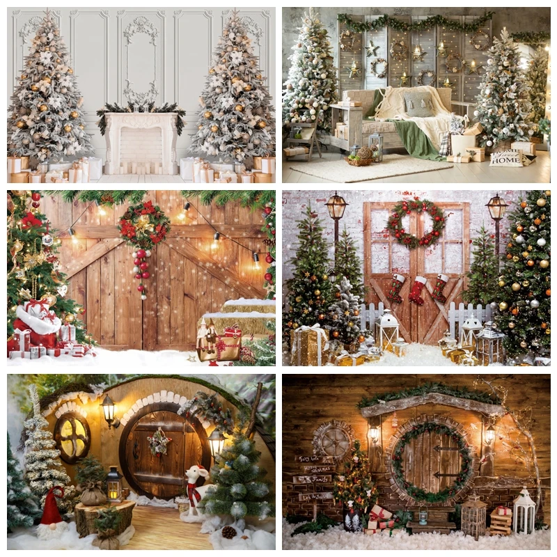 Фотосессия Счастливого Рождества фон для Фотографии Декор вечерние детский