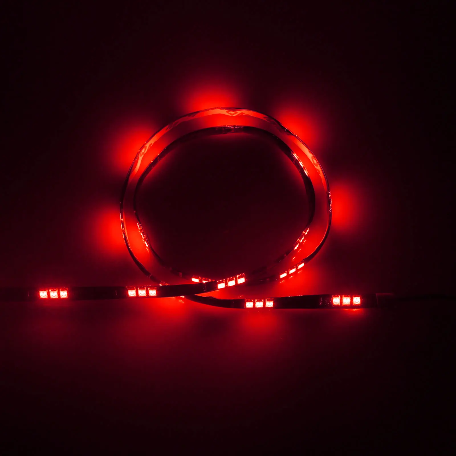 4x красная Гибкая полоса фотолампа 60 см 2 фута 24 дюйма водонепроницаемая 30 5050 с