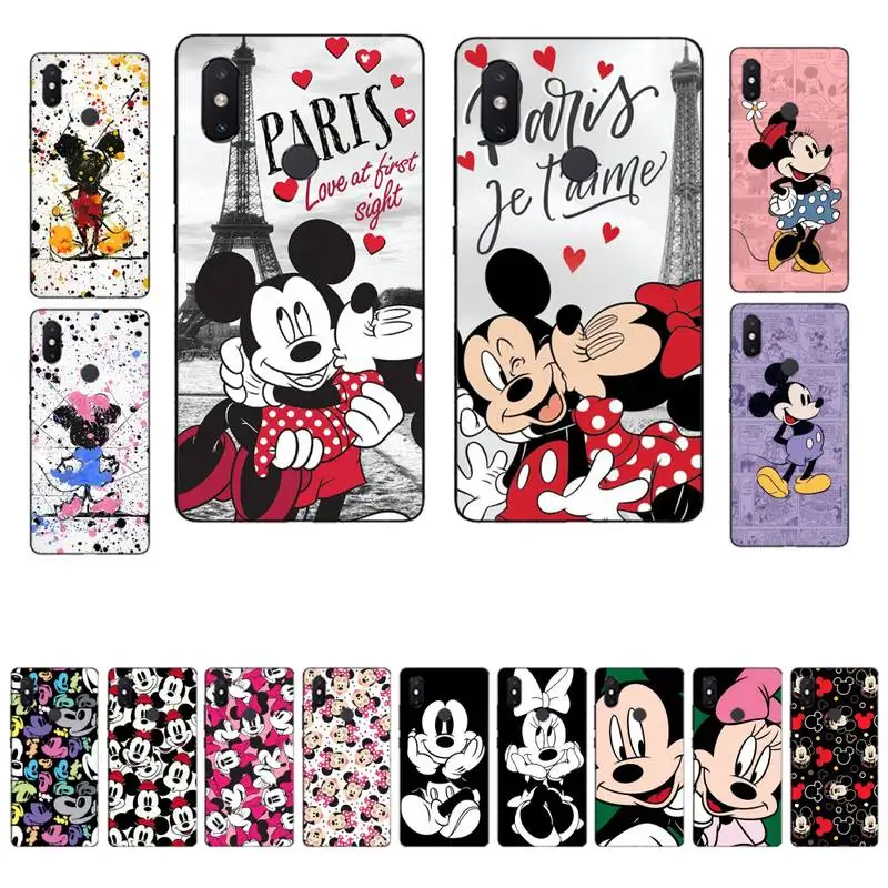 

BANDAI Mickey Mouse Phone Case for Xiaomi mi 8 9 10 lite pro 9SE 5 6 X max 2 3 mix2s F1