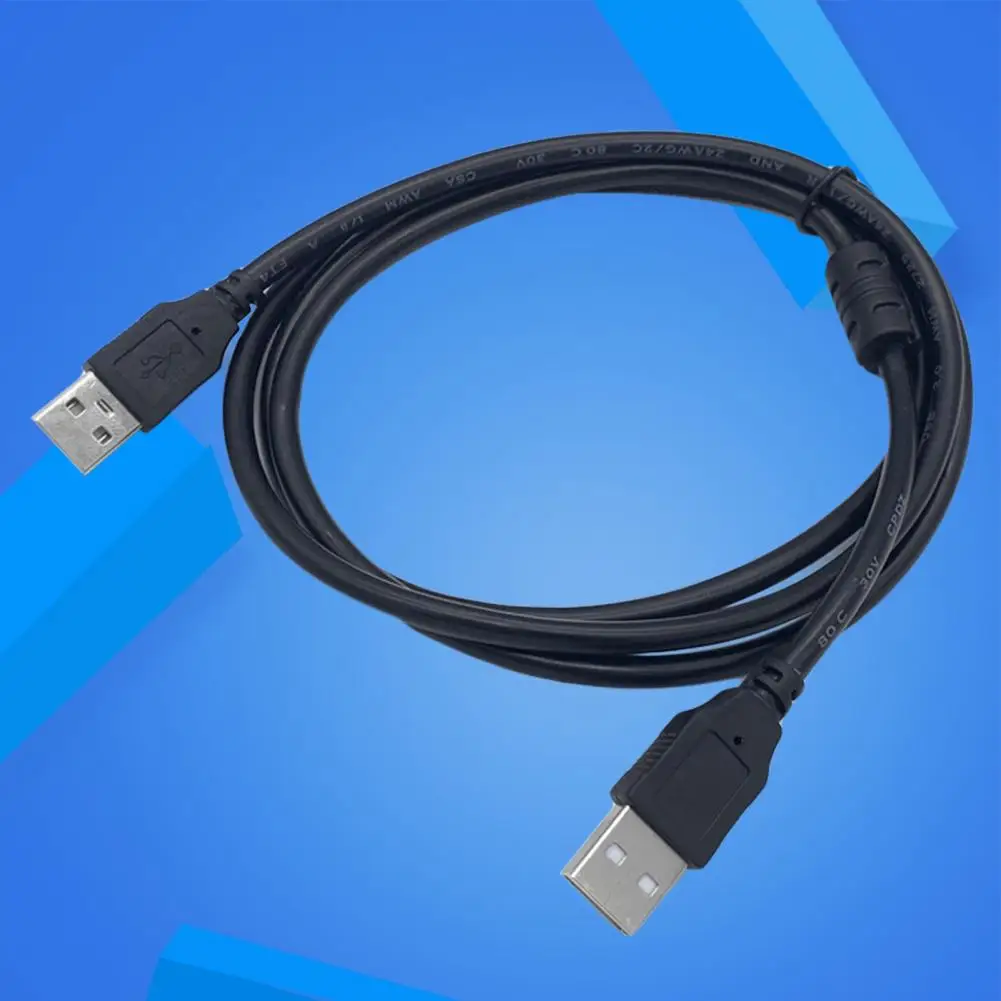 

Кабель для передачи данных практичный кабель для передачи данных с защитой от помех Plug Play USB2.0 A на A Male на Male чехол для жесткого диска