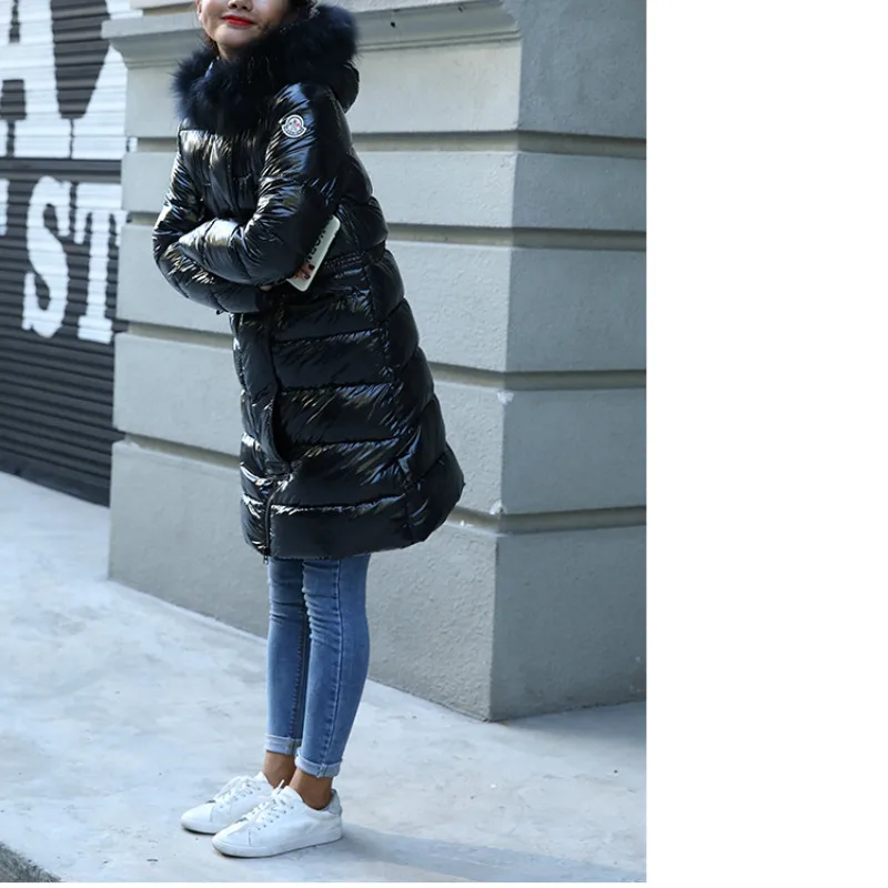 Winter Thick and Warm Cotton Down Jacket Women's New Zipper Hooded Casual Slim Mid-length Jacket 2023 New Coat