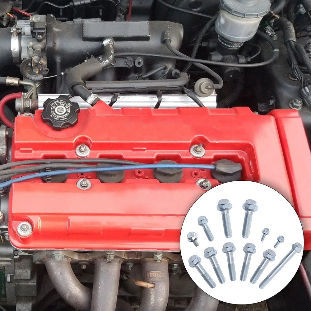 

Set of 1 Transmission Bell Housing Bolt Kit Head Bolts Fit for Honda Acura B Series B16 B18 B20 5spd Impact Resistance