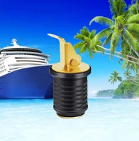 marine boat bait well plug brass screw type compression plug drain plug bung socket coolers hulls expandable rubber accessories