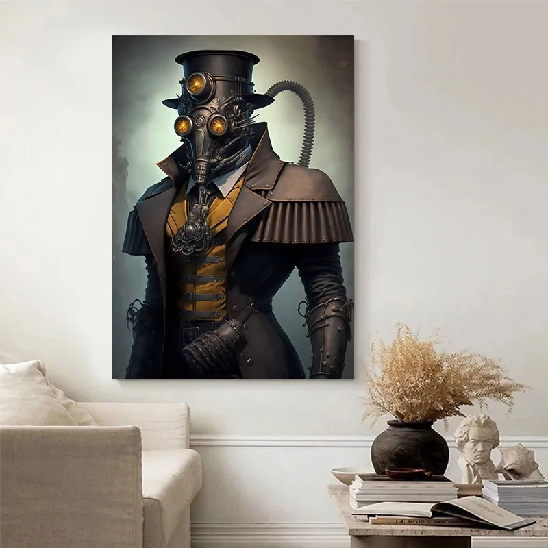 Современный стиль хлопковый холст принт ретро портрет совы лягушки черепа