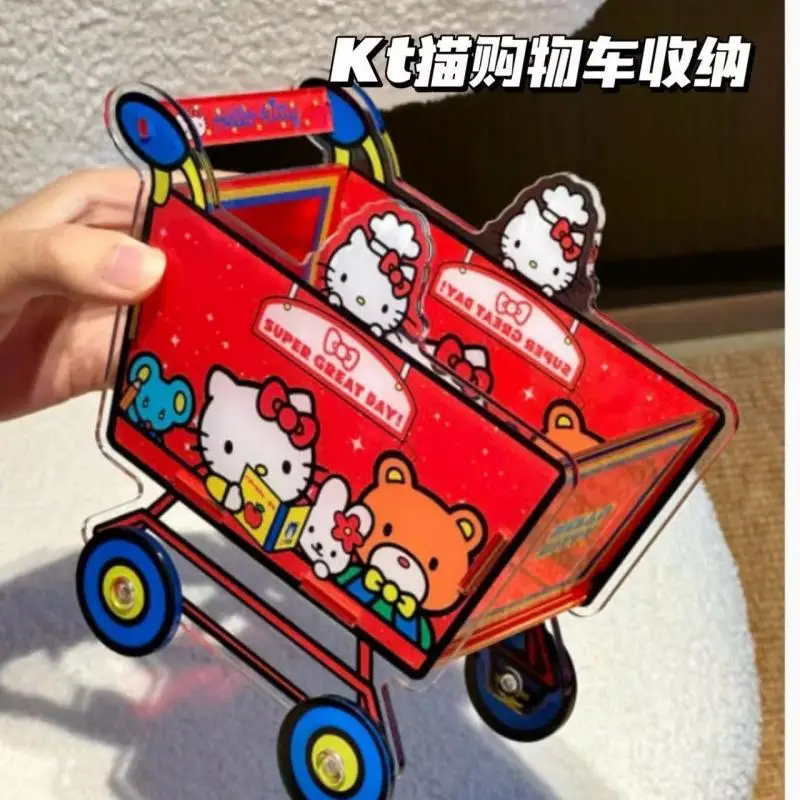 Периферийные устройства Kawaii Sanrio Hello Kitty акриловая настольная коробка для